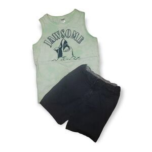 CARTER'S Jawsome Tie Dye Muscle Shirt Cat & Jack Shorts Set 8